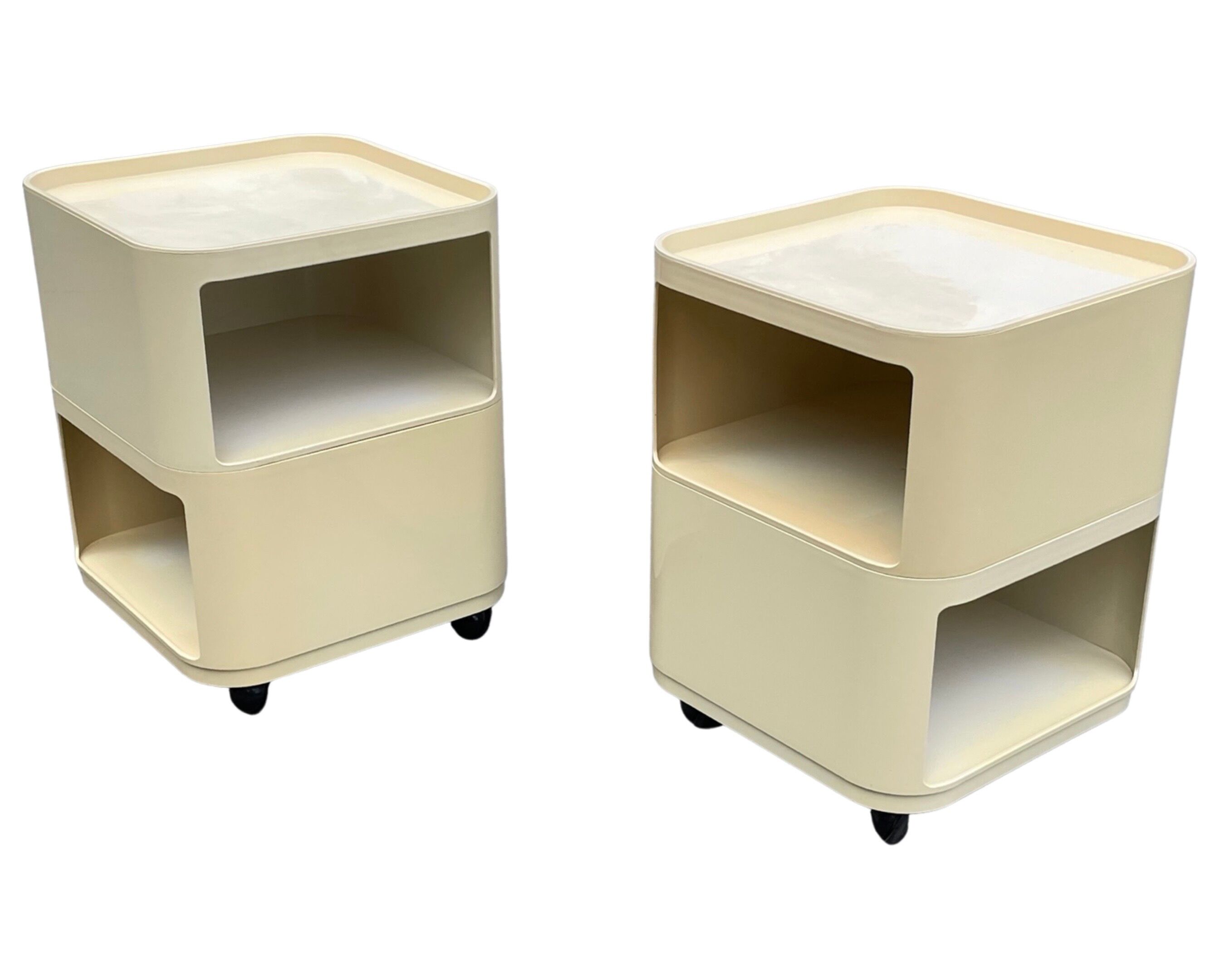 Set of Two Componibili by Anna Castelli Ferrieri for Kartell