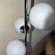 Lampadaire vintage chrome et verre