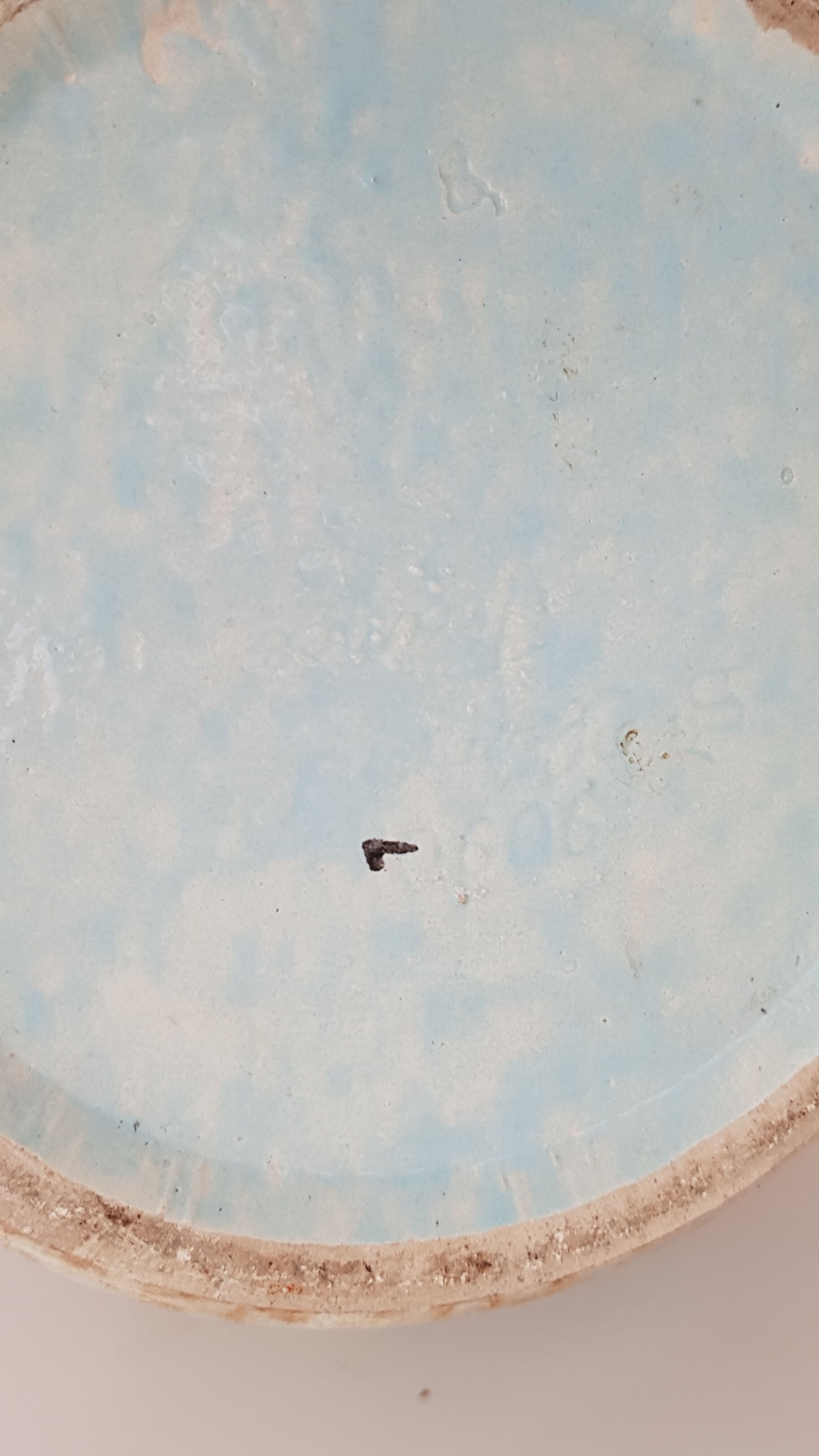 Vintage hand painted ceramic vase