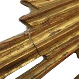 Large Wooden Sun Mirror Sunburst Deknudt Gold Leaf 70cm