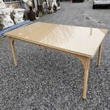 Vintage rattan table