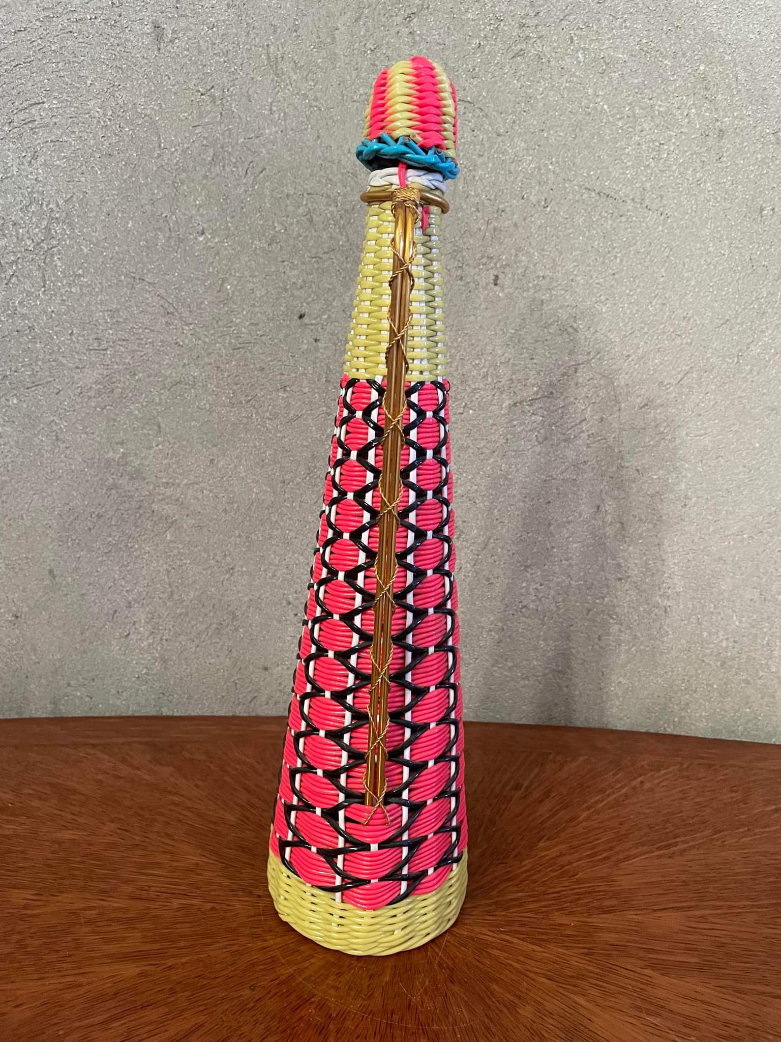 Vintage bottle 70s-80 scoubidou