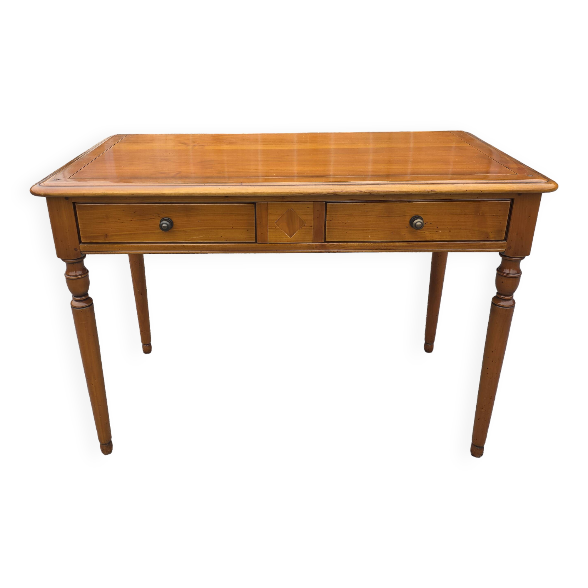 Mid-20th century solid cherry wood desk