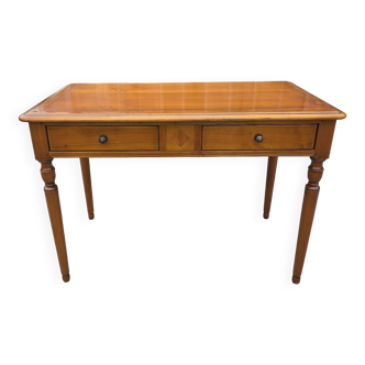 Mid-20th century solid cherry wood desk