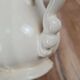 Antique milk jug Sarreguemines – Cream earthenware