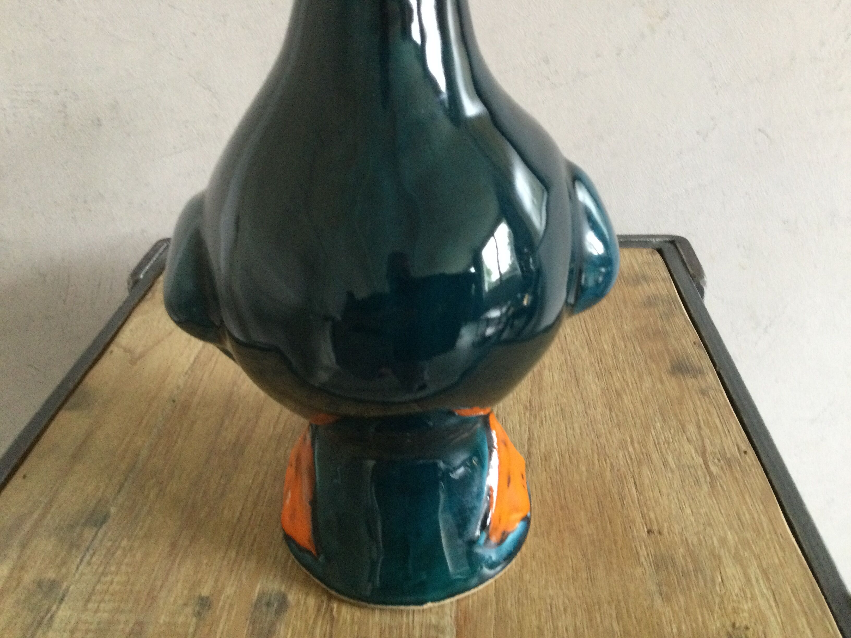Earthenware duck pitcher