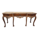 Louis XV style console with marble top