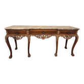 Louis XV style console with marble top