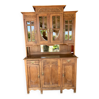 Art Nouveau oak sideboard