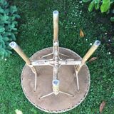 Rattan side table