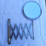 Seventies chrome extendable articulated mirror