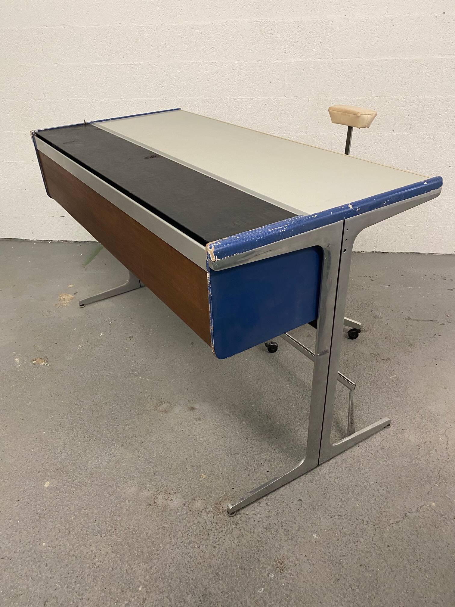 George Nelson Action Office architect's desk + Perch stool