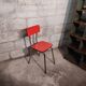 Chair in pink red formica 1960