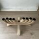 Scandinavian wooden chandelier with 8 branches