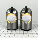 Pair of Selene chrome lamps by ABM, 1960