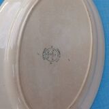 Oval ironstone plate from around 1900.