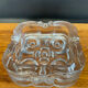 Vide poche vintage en verre moulé -pressé