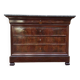 Commode Louis Philippe acajou et marbre