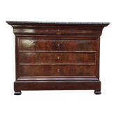 Commode Louis Philippe acajou et marbre