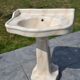 Vintage marbled earthenware sink from the 90s