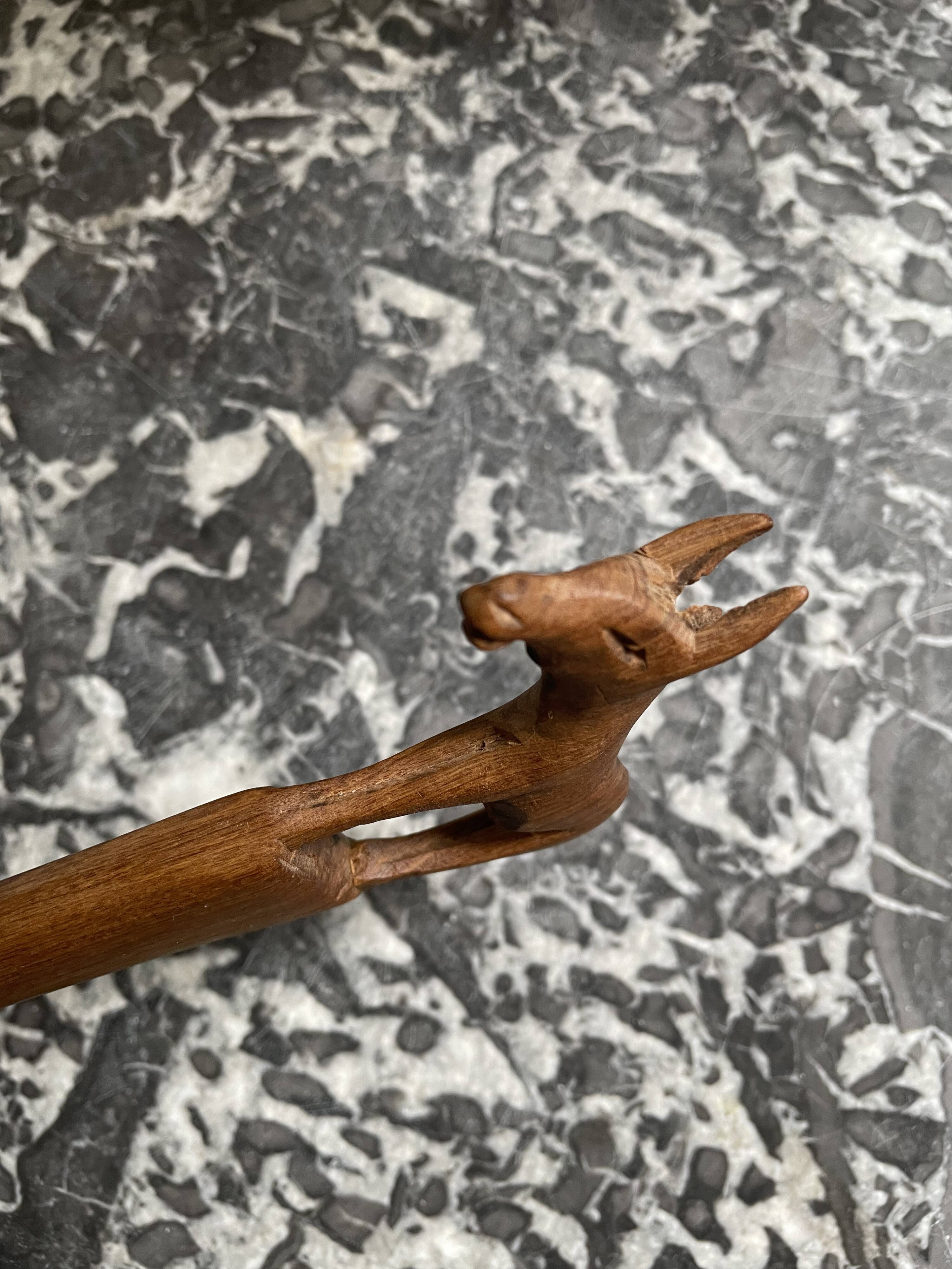 African spoon carved 80'S
