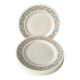6 flat plates Dolly Faïencerie Nouvelle
