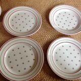 Série de 12 assiettes à dessert