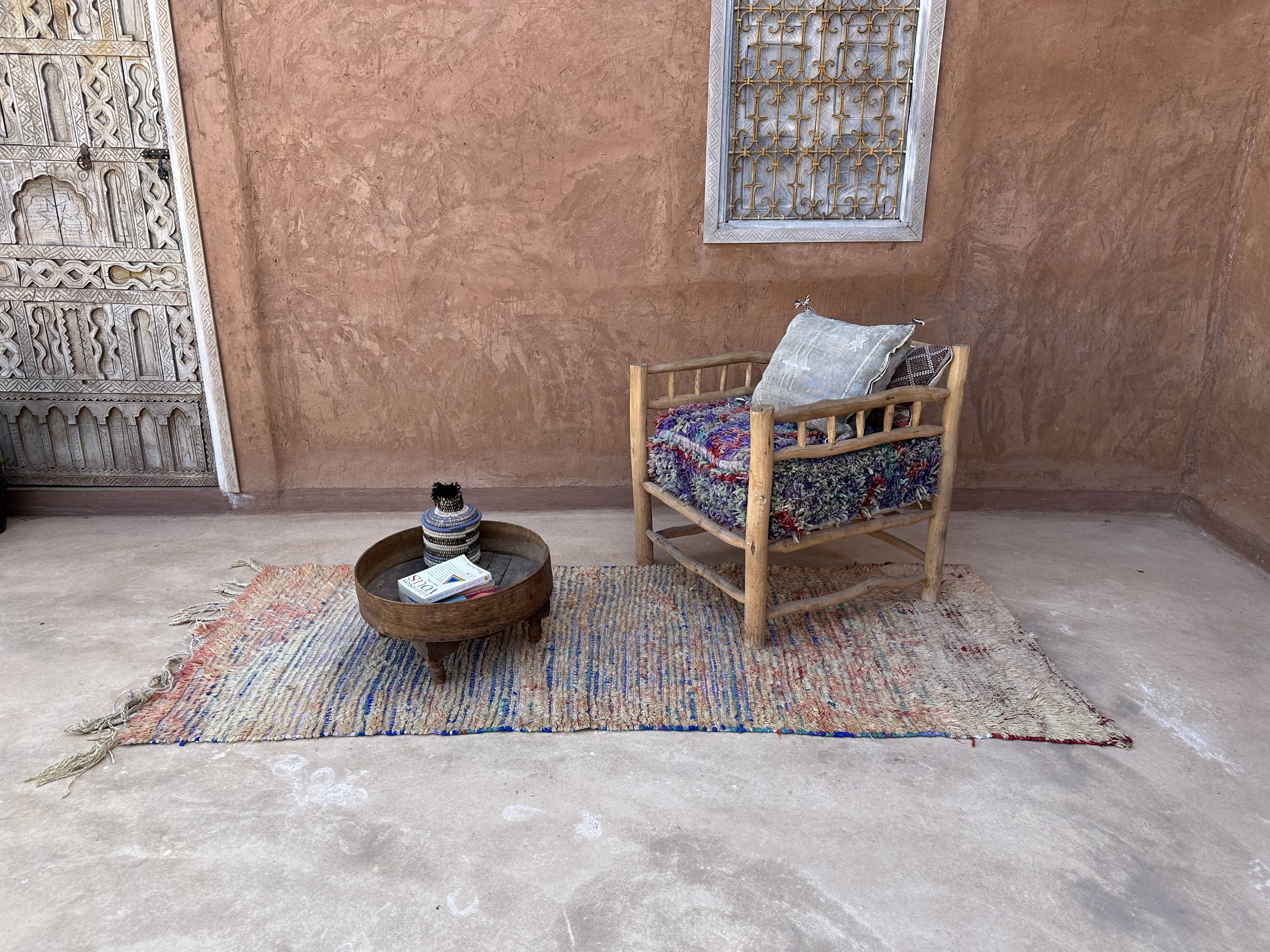 Old Berber carpet 93 x 238 cm