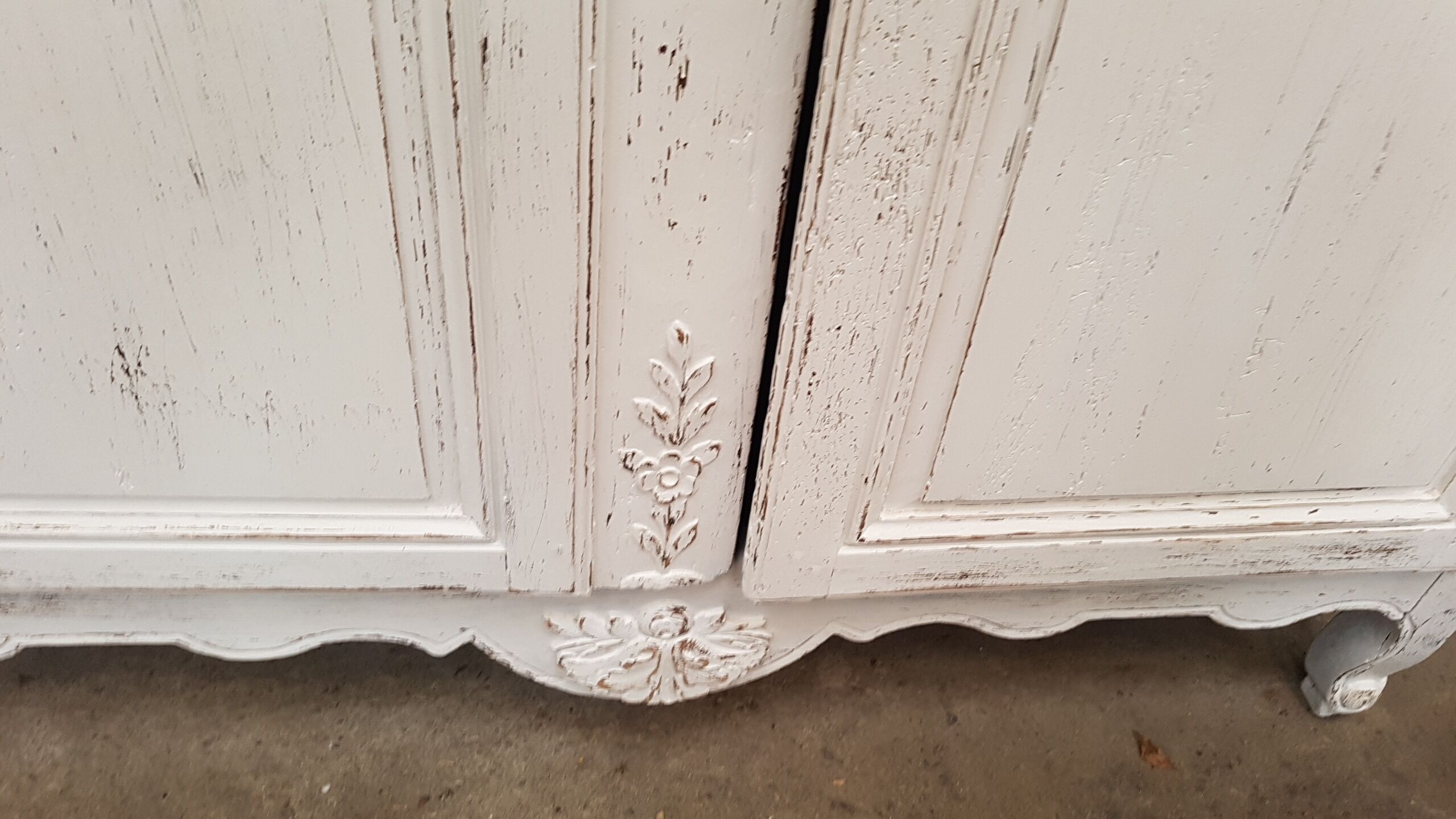 Old closet repainted in white, 19th