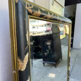 Beveled mirror empire mahogany