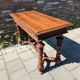 Unique antique Italian wooden hall table / narrow dining table