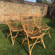 4 vintage rattan chairs 1950