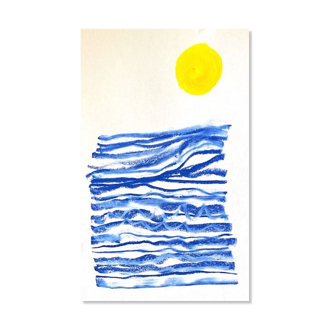 Illustration " Soleil levant" - A4