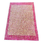Tapis/carpet en bouclé abstrait organique design des années 1960, Tchécoslovaquie.