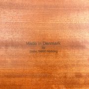 Ensemble de trois tables gigognes par Salin Nyborg, teck, années 1960.