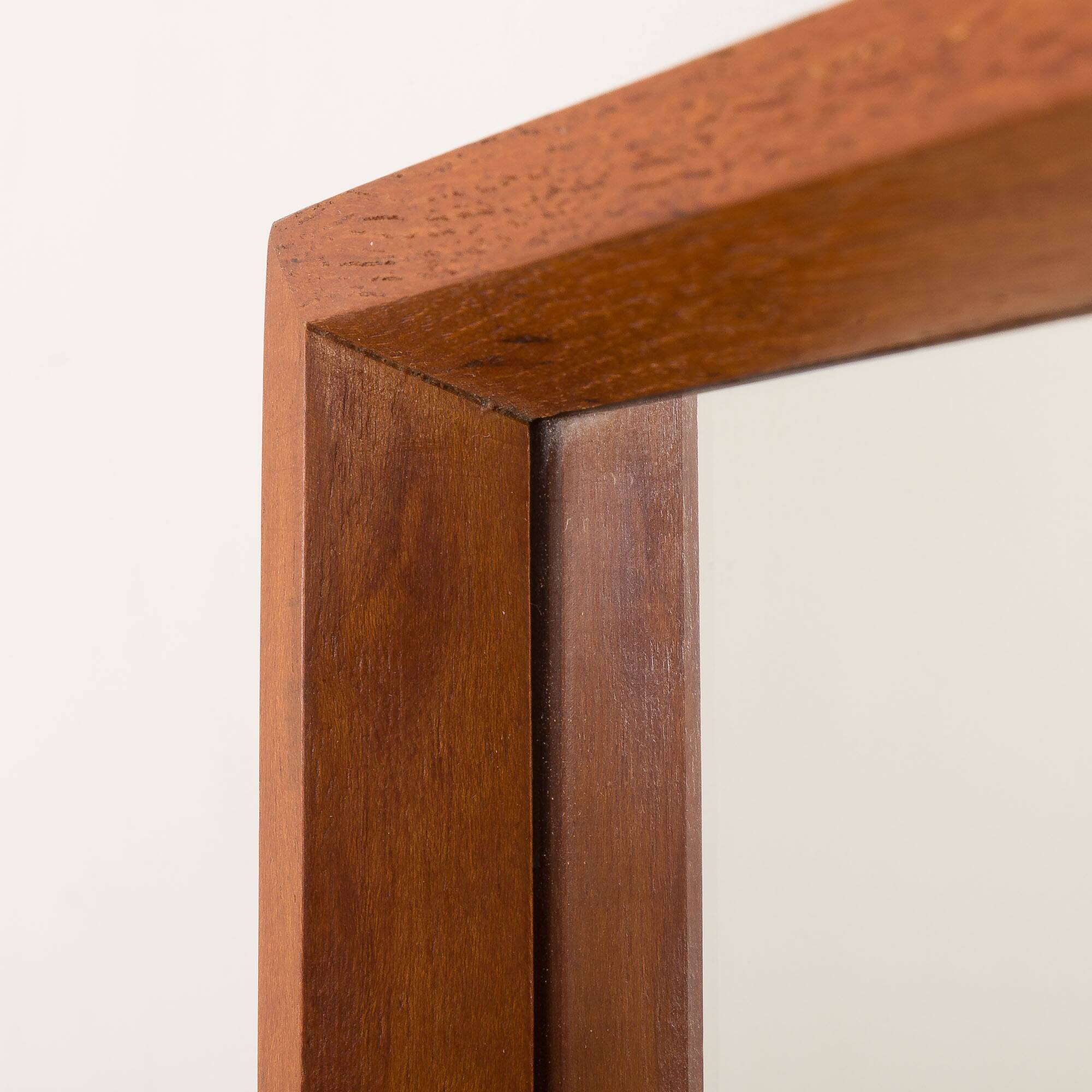 Danish mid-century full size teak mirror, 1960s