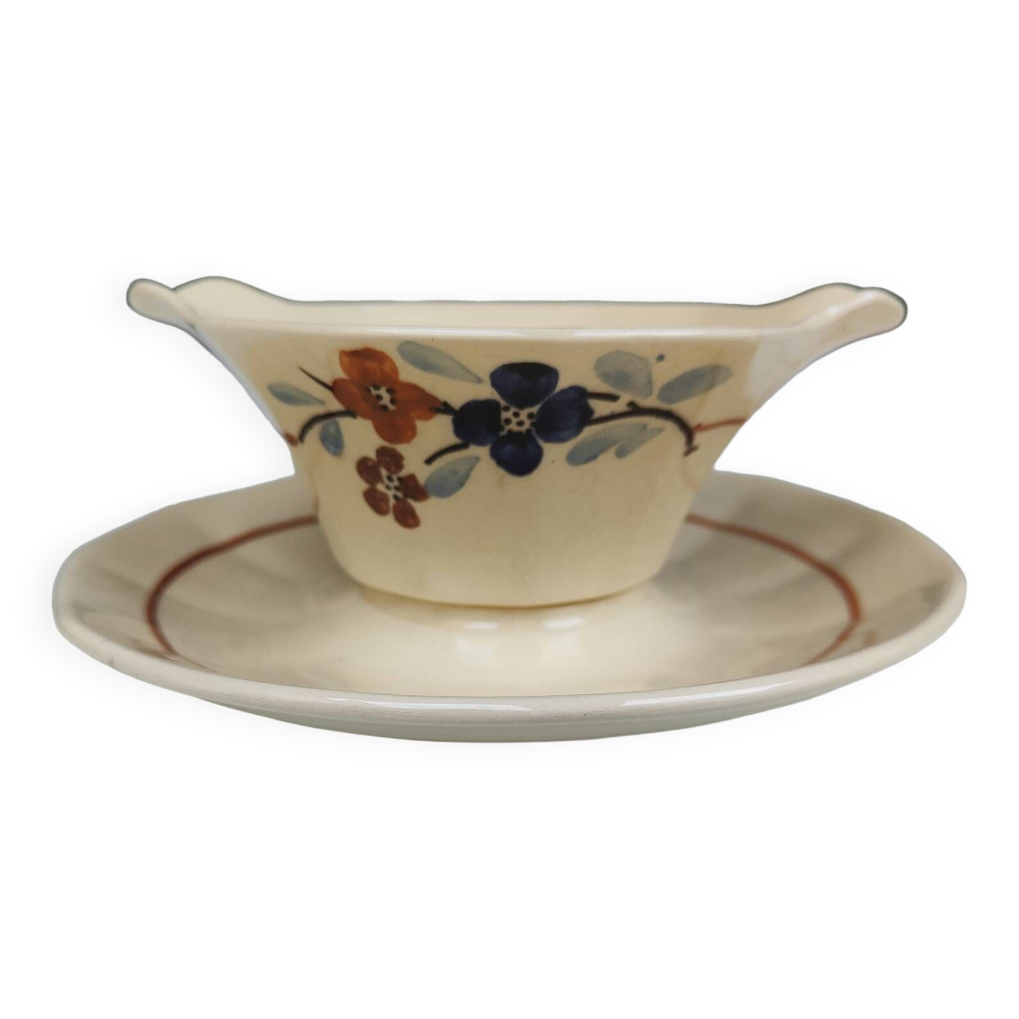 Sarreguemines sauce boat