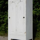 Ancienne armoire parisienne - Vestiaire style art déco industriel