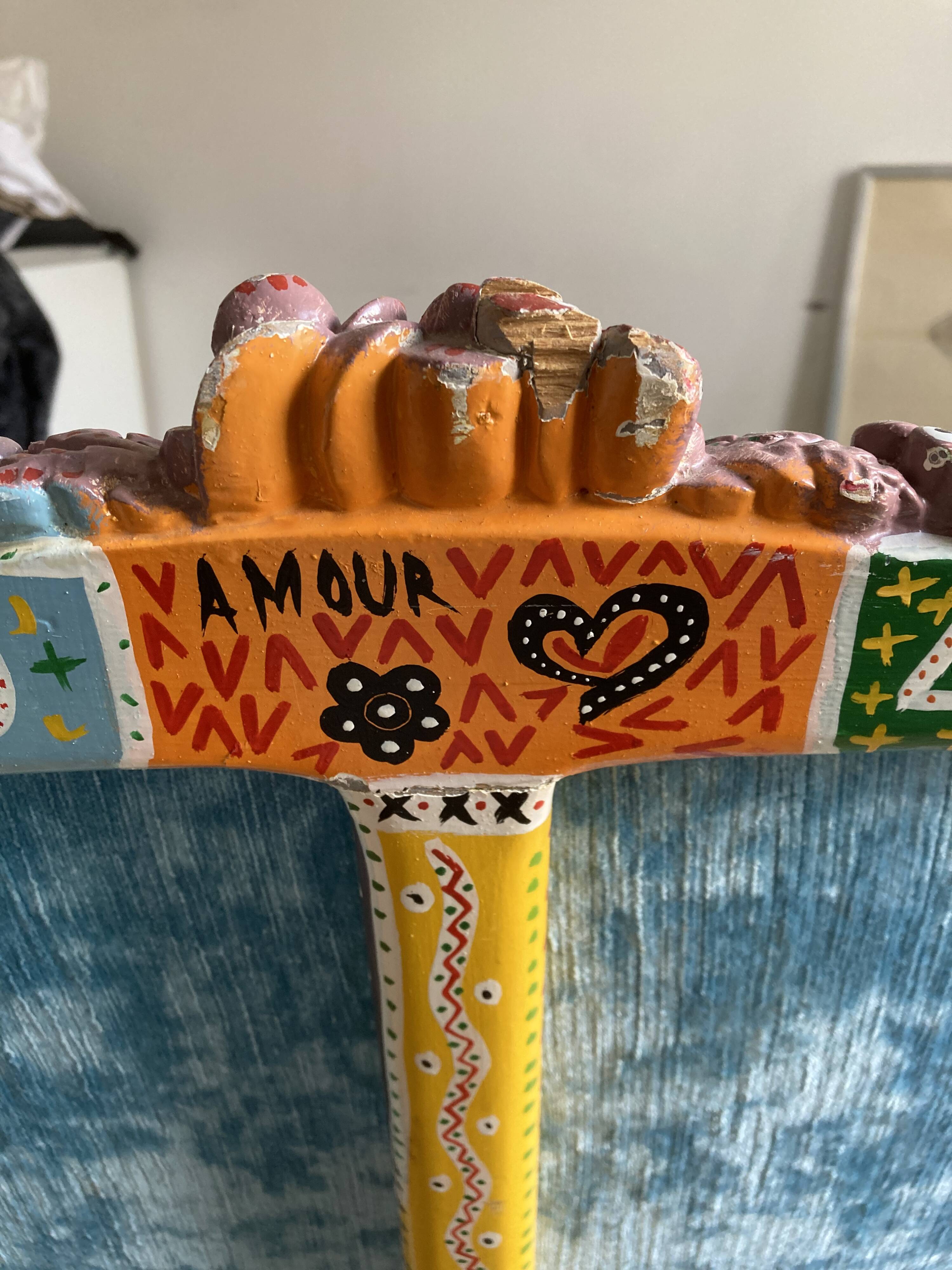 Niki de Saint-Phalle inspired bench