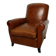 Fauteuil club dossier bombé restauré en crin