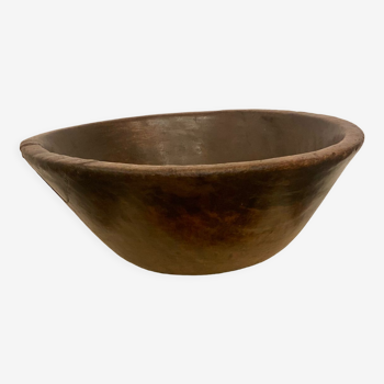 Old African dish in exotic wood