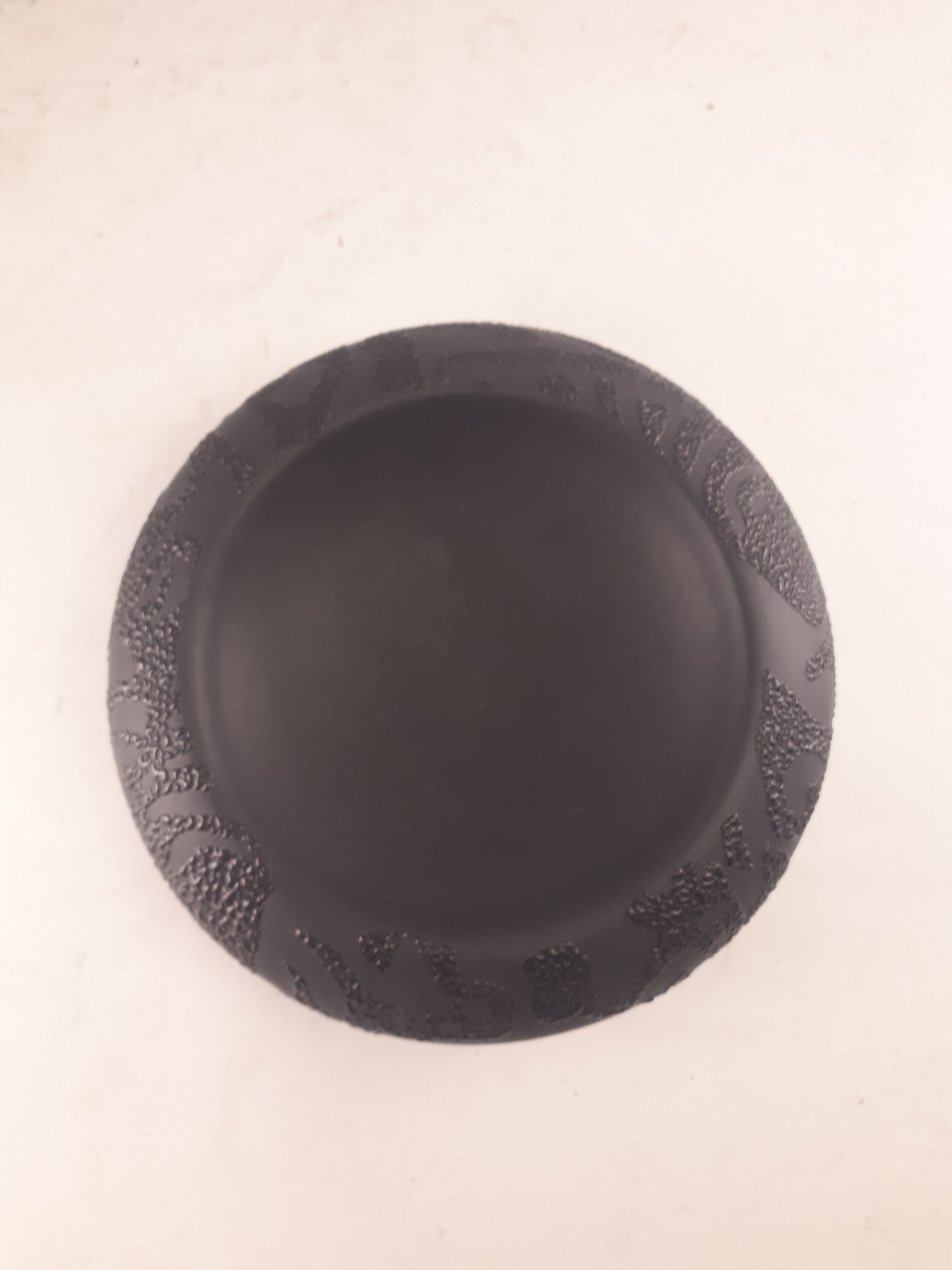 vintage black ceramic pocket cup 1980 Jacques Molin