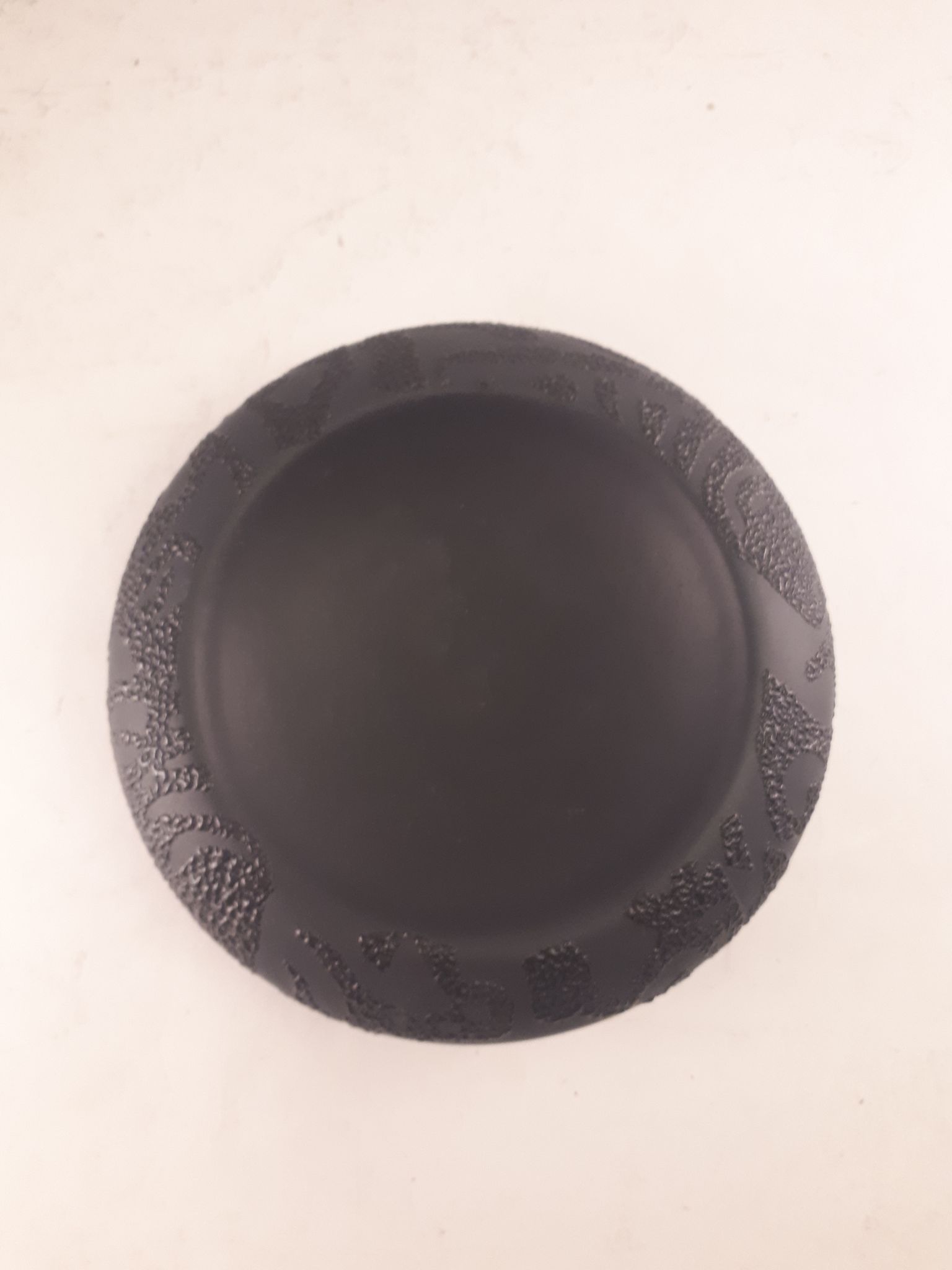 vintage black ceramic pocket cup 1980 Jacques Molin