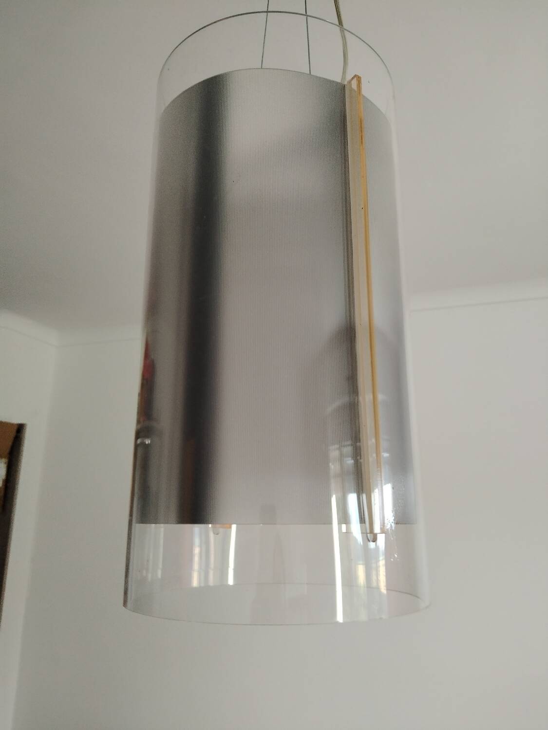 Designer plexiglass pendant light