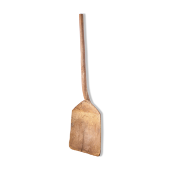 Pelle à grain bois ancienne, grande pelle bois, rustique, campagne, déco