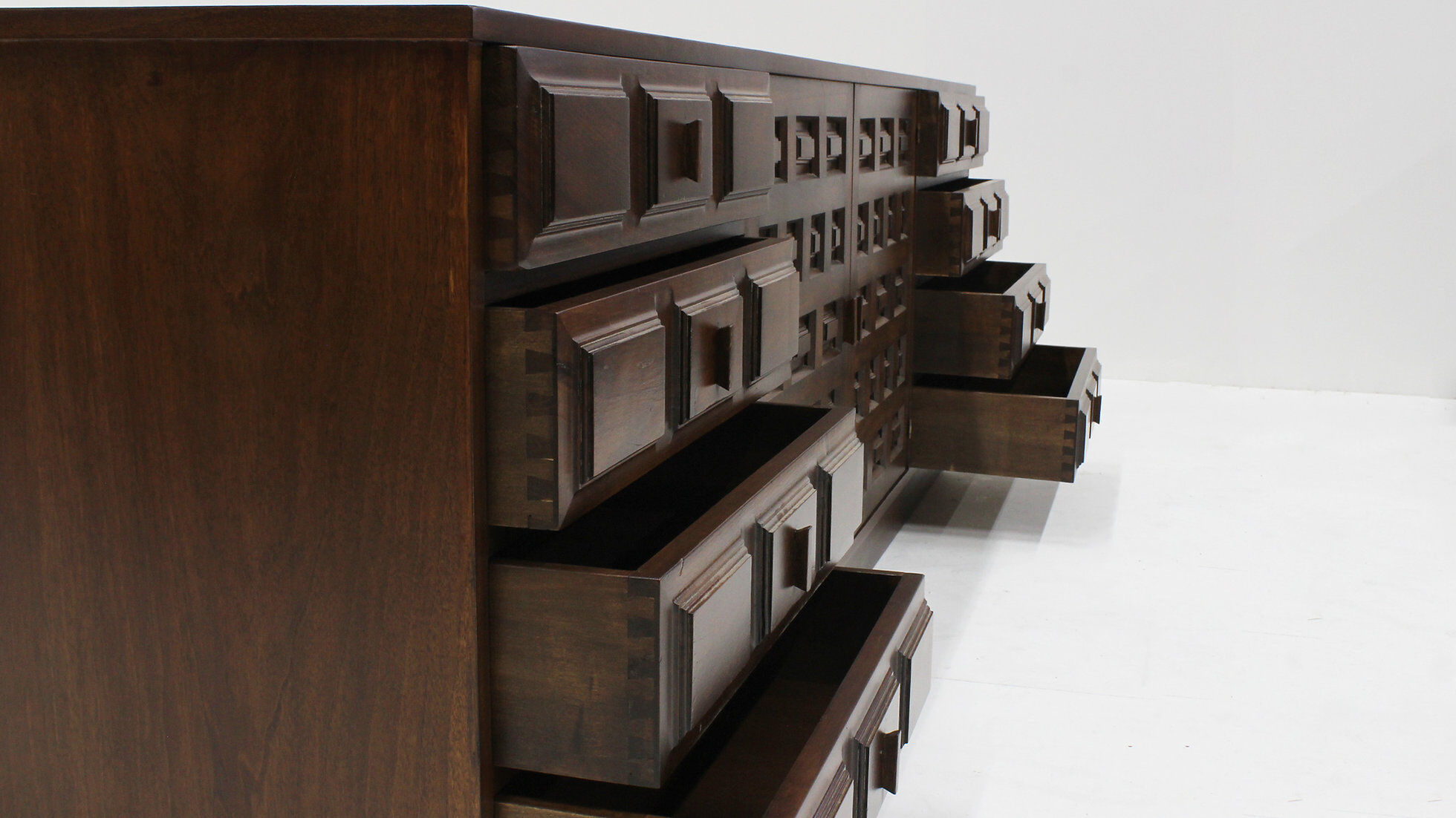 Spanish brutalist sideboard credenza