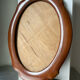 Oval mahogany picture frame