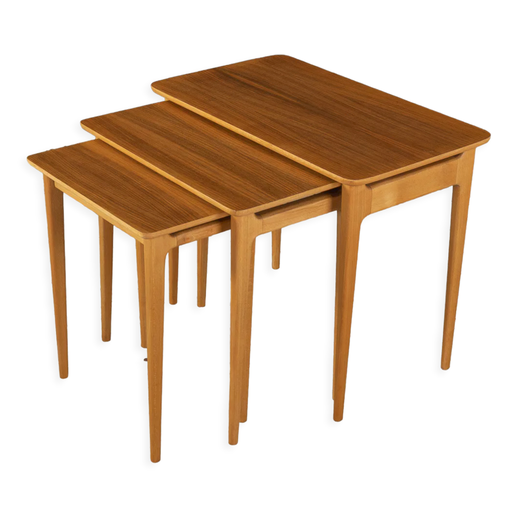 1960s nesting tables, Lotos Werkkunst
