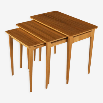 3 tables gigognes des années 1960, Lotos Werkkunst