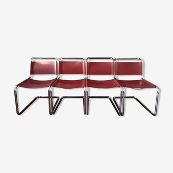 4 chaises design Marcel Breuer, modèle B33